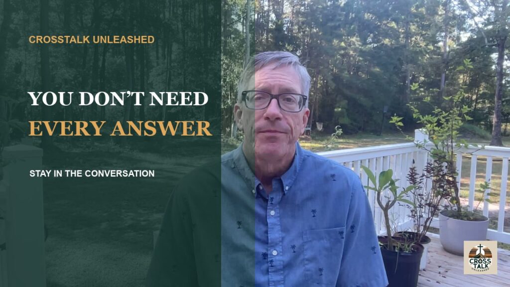 Craig Marvin Johnson in a forest setting beside the episode title You Don’t Need Every Answer
